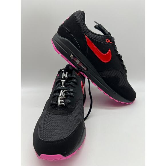 Nike Air Max 1 PRM Valentines Day Black Playfull Pink HV2302-001 Men Size 10.5. - Picture 5 of 12